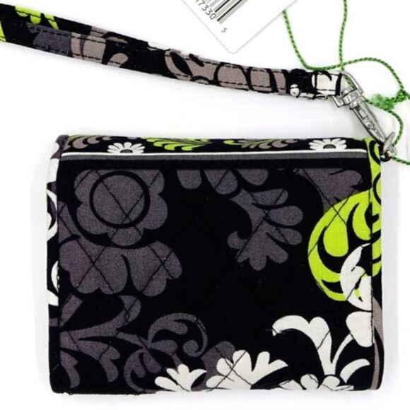 Vera Bradley | Grey Black Yellow Retired Smart Phone Baroque Wristlet Wallet - Picture 2 of 10